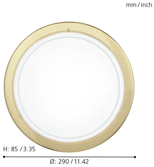 EGLO 83157 - Plafoniera PLANET1 1xE27/60W
