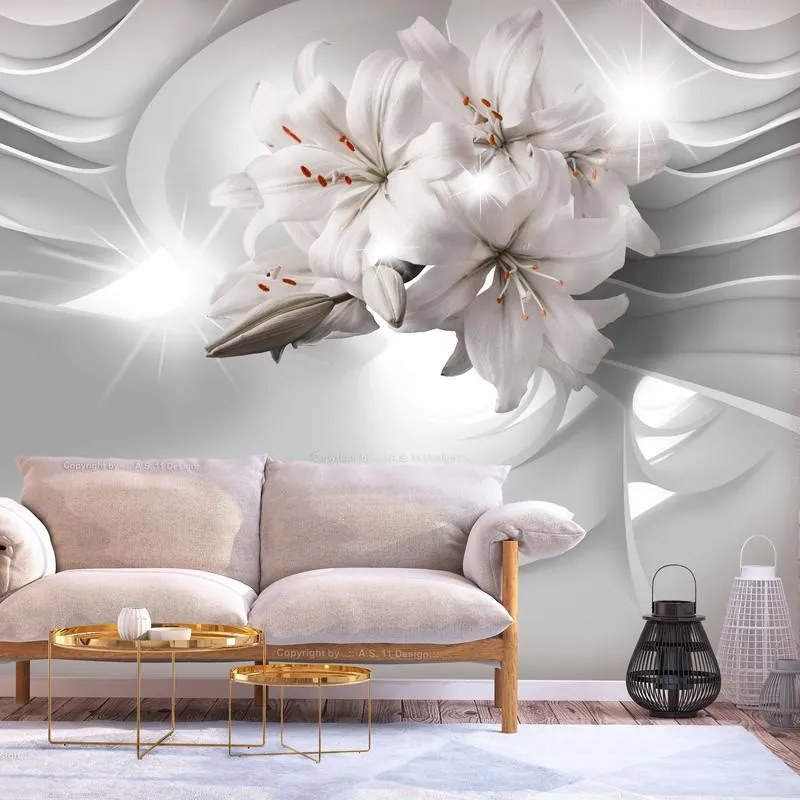 Fotomurale adesivo  Lilies in the Tunnel  Larghezza x Altezza Home decor 196x140