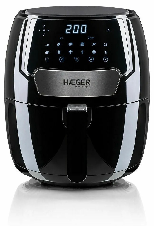 Friggitrice ad Aria Haeger AF-D37.003A Nero 1500 W 3,7 L