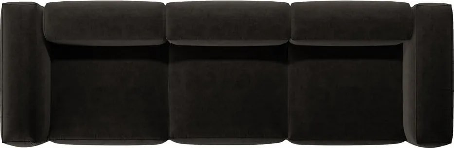 Divano nero 364 cm Bergamo – Cosmopolitan Design