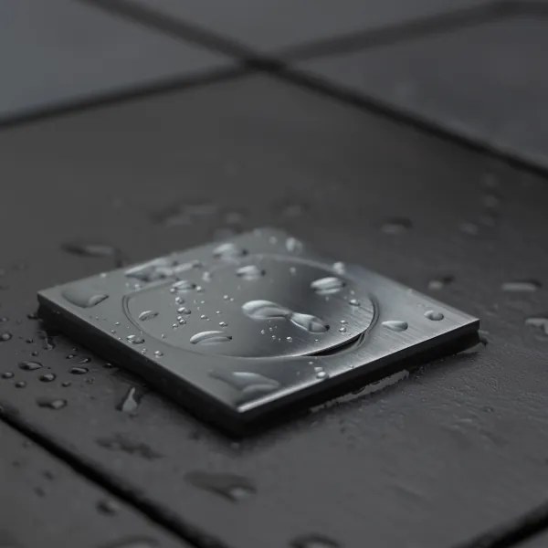 Brilagi - Presa a pavimento da incasso per esterno IP55 cromo opaco quadrato