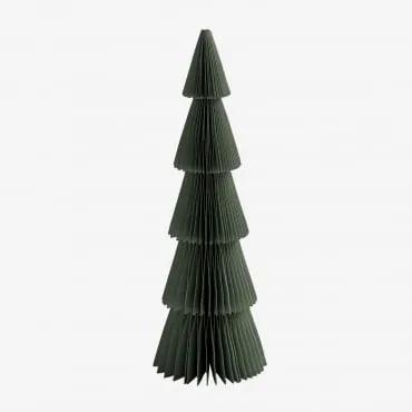 Albero di Natale di carta Jesper Baia verde & ↑29,5 cm - Sklum