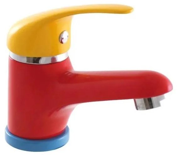 RAV Slezák SAJ026.0 - Miscelatore per lavabo JUNIOR 11,4 cm rosso/giallo