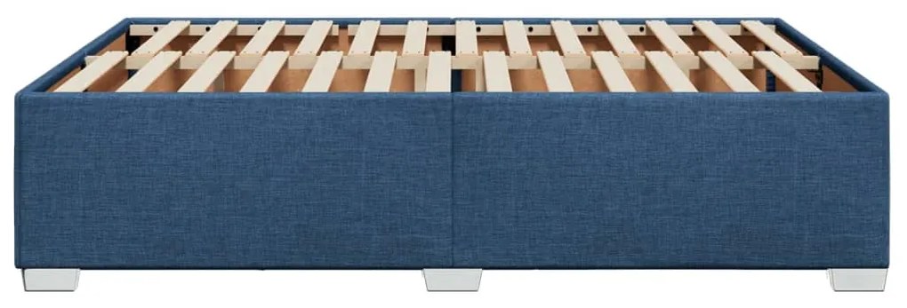 Giroletto senza materasso blu 140x190 cm in tessuto
