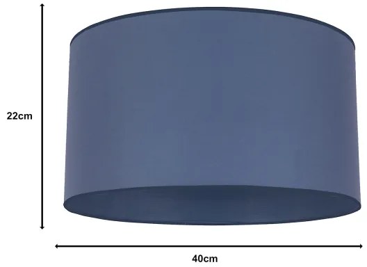 Duolla - Paralume universale ROLLER E27 Ø 40 cm blu