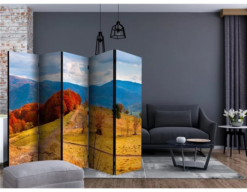 Paravento  Autumn landscape in the Carpathian mountains II [Room Dividers]  Colore ---, Dimensioni e Misure 225x172