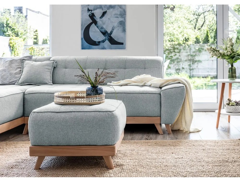 Poggiapiedi grigio chiaro Dazzling Daisy - Miuform