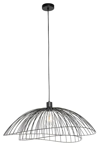 Lampada a sospensione di design nera 60 cm - Pua