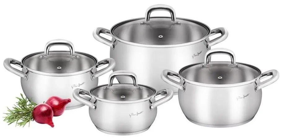 Lamart - Set pentole 8 pezzi in acciaio inox