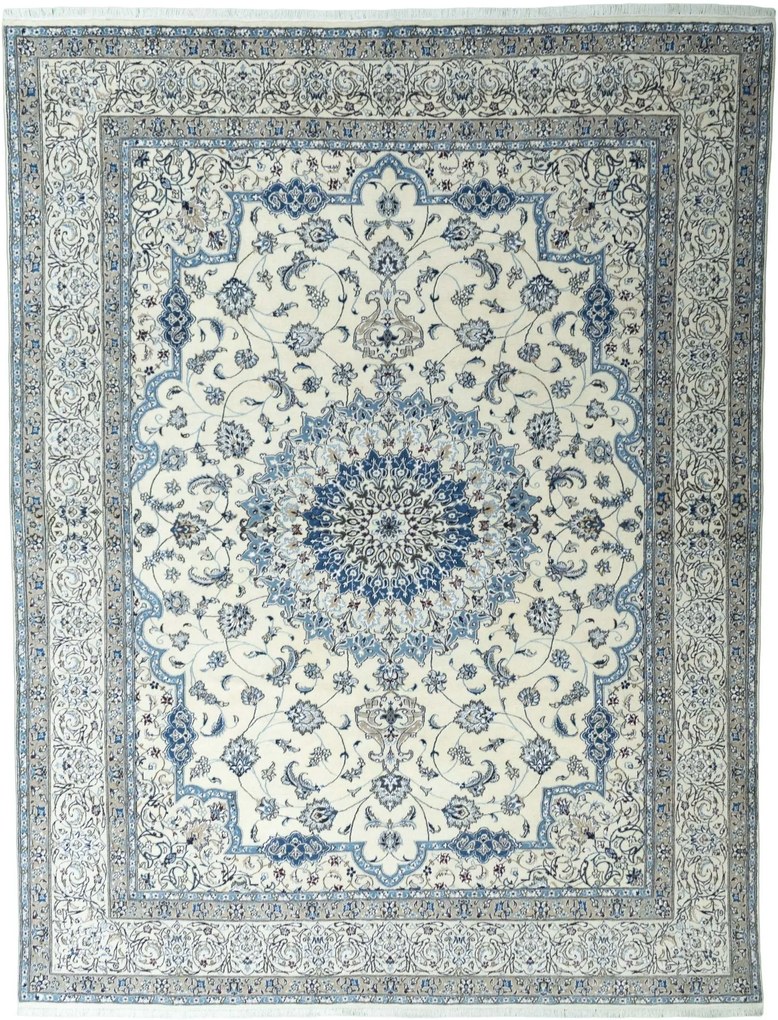 Nain Tappeto 300x390 Beige (Iran) Annodato A Mano