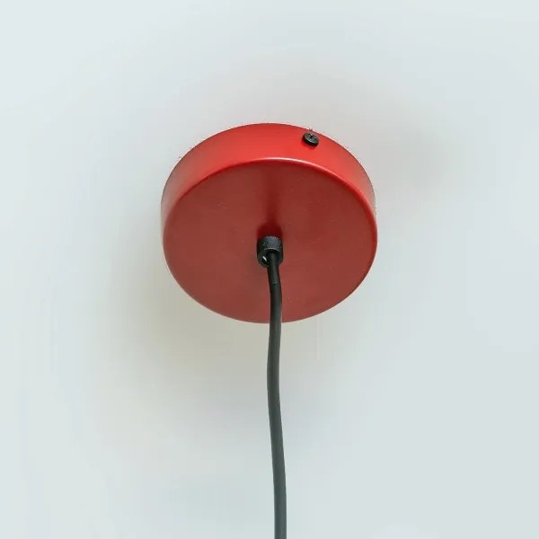 Lampada a sospensione su cavo ETNA II 1xE27/15W/230V Ø 18,5 cm rossa