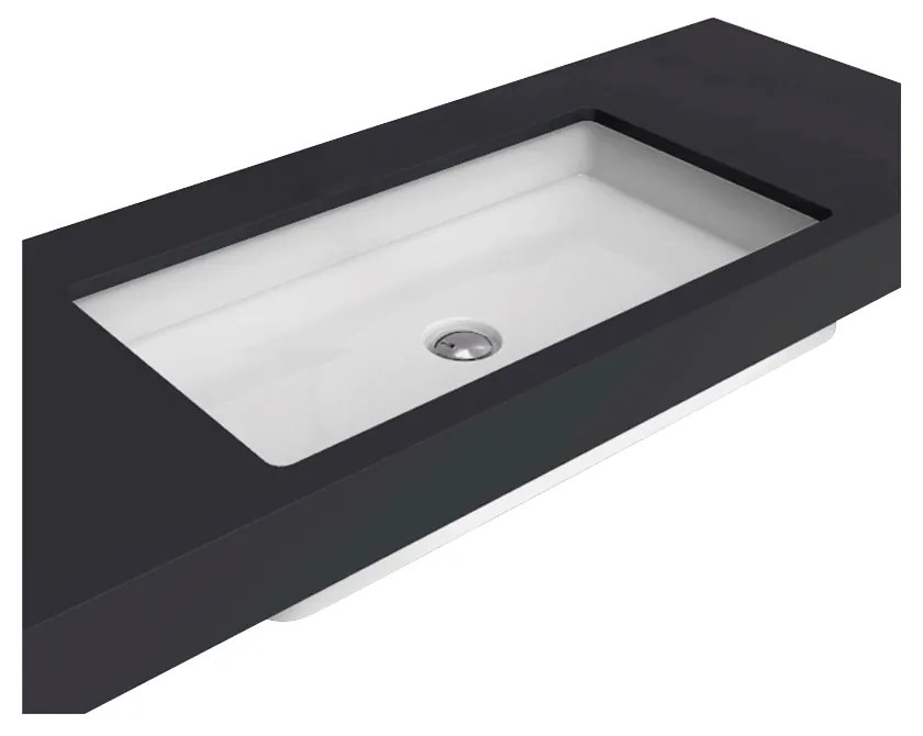 Flaminia MINIWASH 75 lavabo sottopiano 70x35 senza troppopieno in ceramica bianco