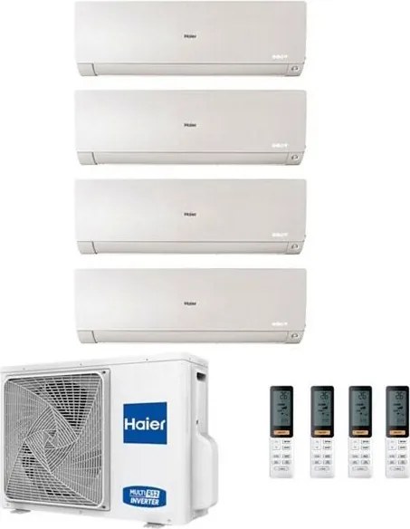 Climatizzatore Haier Quadri Split Flexis Bianco 9000+9000+9000+12000 4U75S2SR2FA R-32 a++/a+ 9+9+9+12
