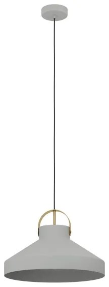Eglo 390226 - Lampadario a sospensione con filo ESTEPONA 1xE27/40W/230V grigio