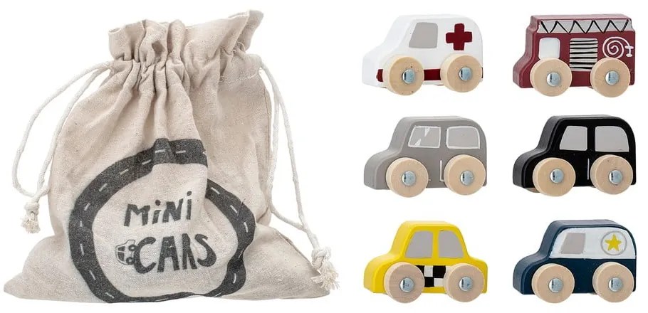 Macchinine in legno in set Avin - Bloomingville Mini