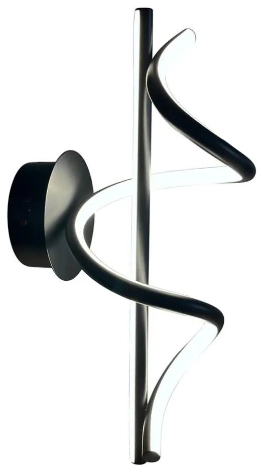 Applique a LED TWIST LED/12W/230V nero