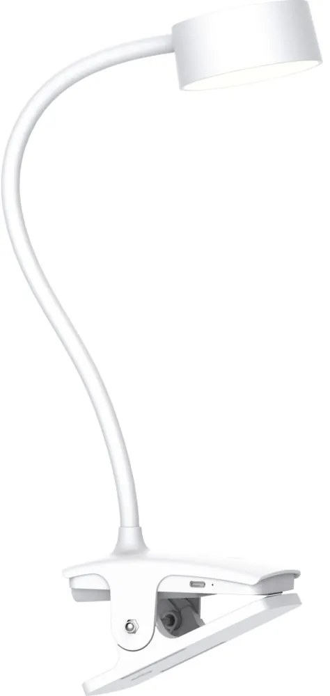 Solight WO3001-W- Lampada flessibile dimmerabile a LED con clip LED/2W/5V 3000/4000/6500K bianco