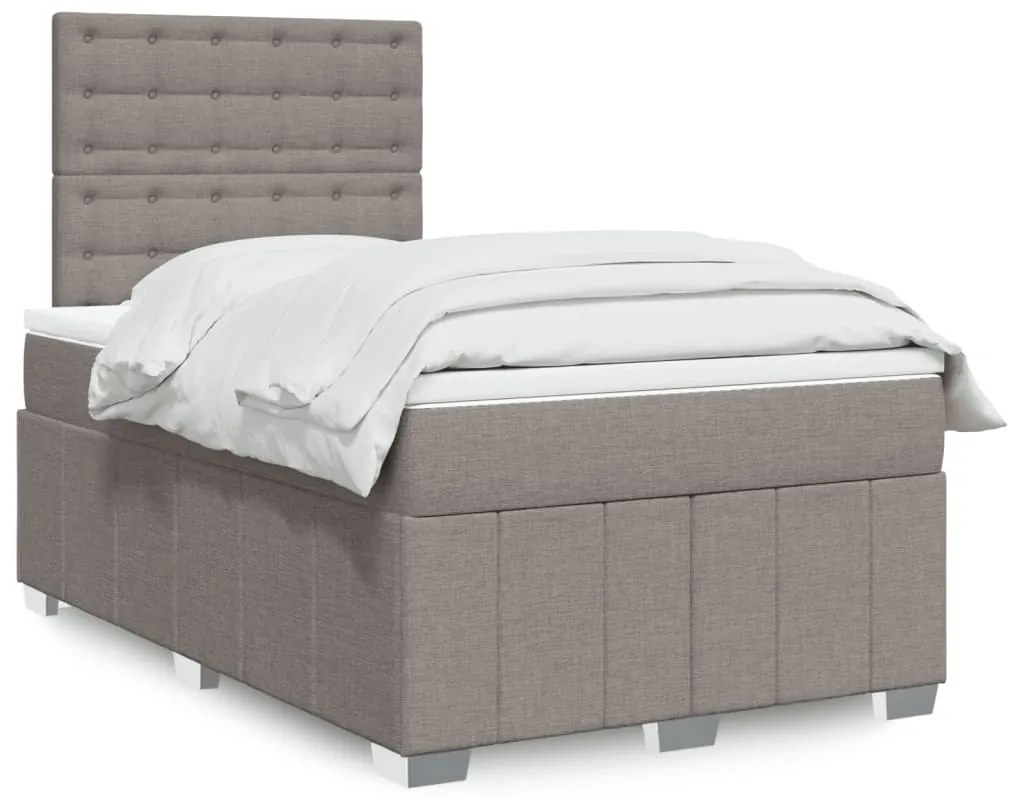 Giroletto A Molle Con Materasso Tortora 120x200 Cm İn Tessuto /