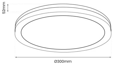 Plafoniera LED da esterno MARLON LED/36W/230V 4000K IP54 nero