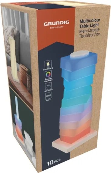 Grundig - Lampada da tavolo touch LED RGB LED/4W/5V