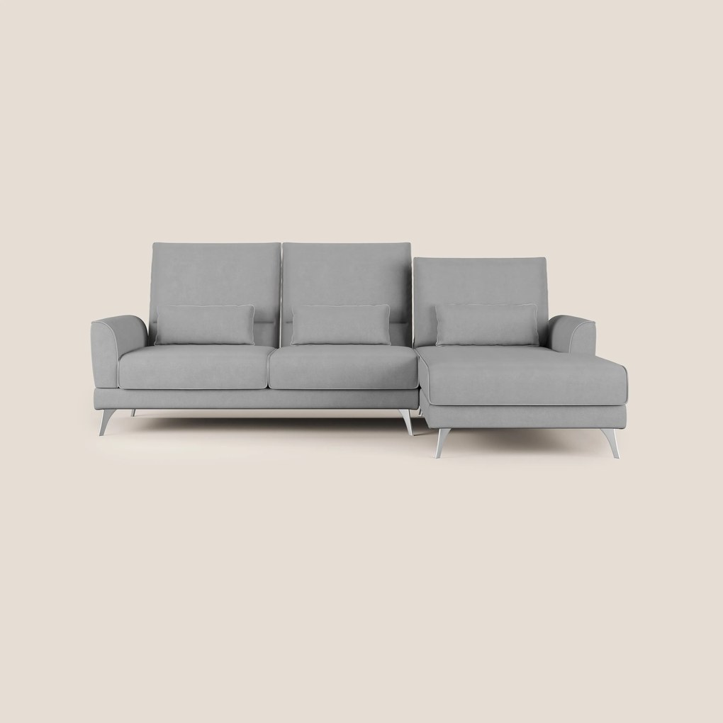 Tommy Divano angolare con relax e schienali traslanti in microfibra smacchiabile T11