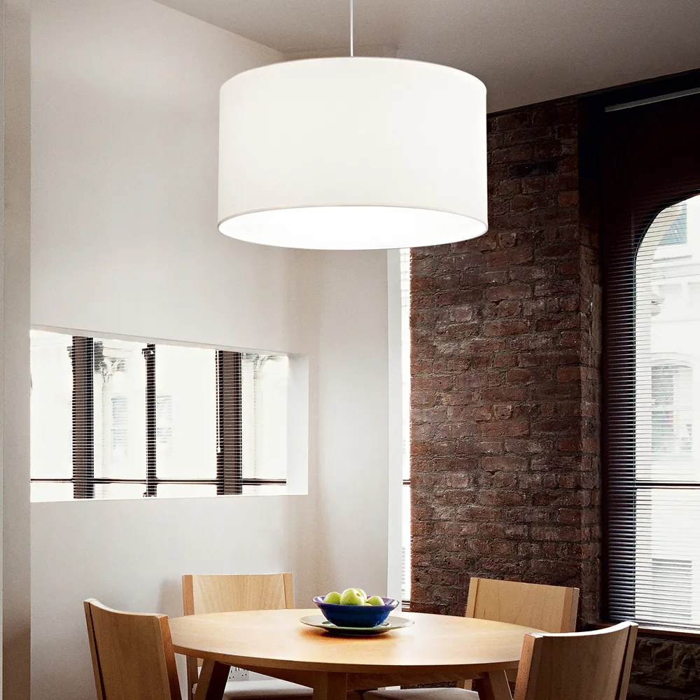 Lampada a Sospensione Set Metallo Bianco 1 Luce E27