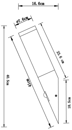 Globo 3157S - Lampada da esterno DACIA 1xE27/60W/230V