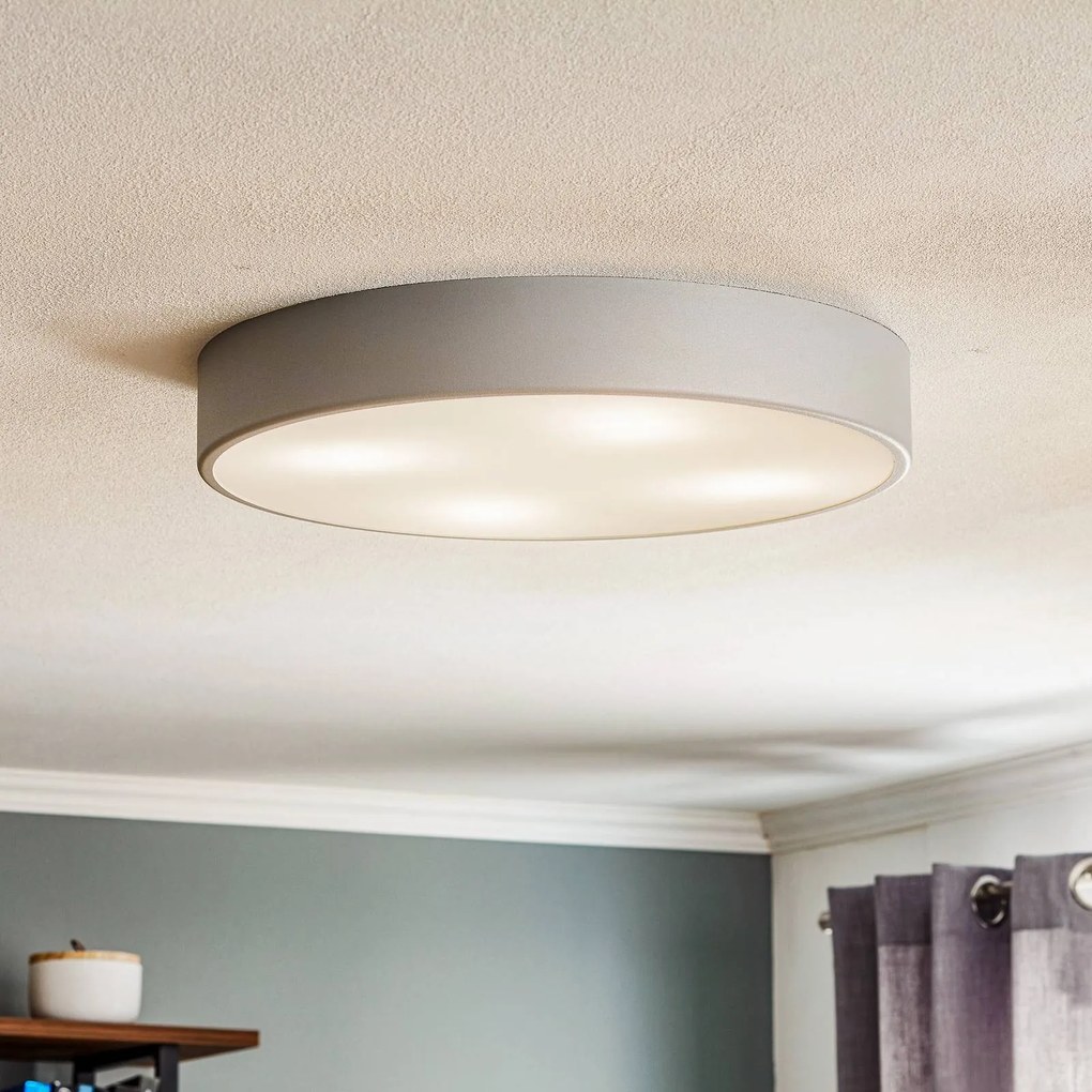 Plafoniera soffitto Cleo 500 TEMAR LIGHTING, dimmerabile, Alluminio / Grigio / Zincato, Soggiorno / Sala da pranzo, Metallo, Moderno, Plafoniera