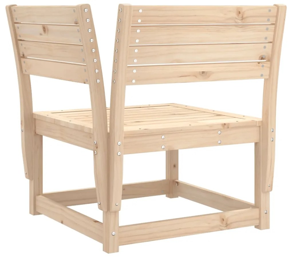 Set salotto da giardino 4 pz in legno massello di pino