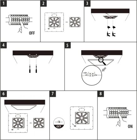 Plafoniera a LED LED/32W/230V 3000/4000/6500K 40x40 cm bianca