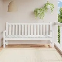 Cuscino Panca da Giardino Motivo a Foglie 200x50x3 cm Tessutocod mxl 94446