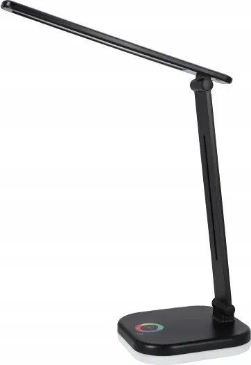 Lampada da tavolo dimmerabile LED RGBW con ricarica wireless LED/7W/5V USB nera