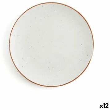 Piatto da pranzo Ariane Terra Beige Ceramica Ø 21 cm (12 Unità)