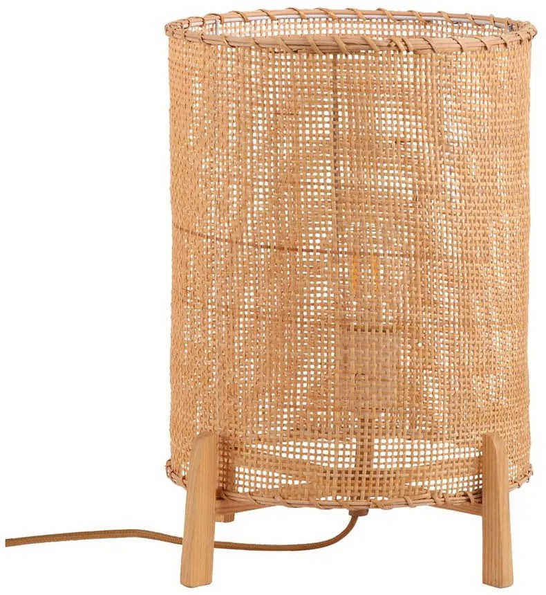 Lampada da tavolo in rattan, altezza 35 cm Wala - SULION