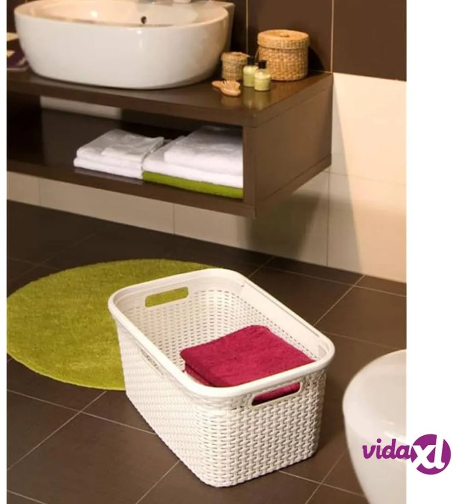 Curver Cesto Portabiancheria Style 45 L Bianco Vintage