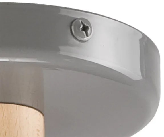 Plafoniera ELLIE 5xE27/60W/230V grigio