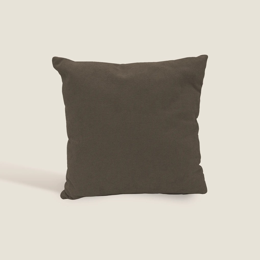Destiny cuscino disponibile in diversi colori realizzato in tessuto morbido impermeabile T02 marrone