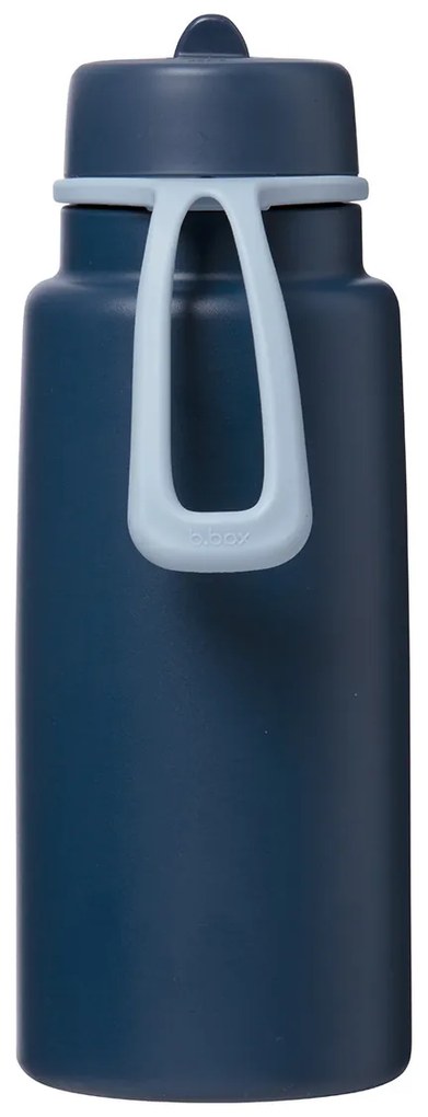 Bottiglia termica in acciaio inox con cannuccia 1l - midnight