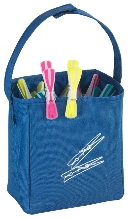 Cestino blu per appendere le mollette Peg - Wenko