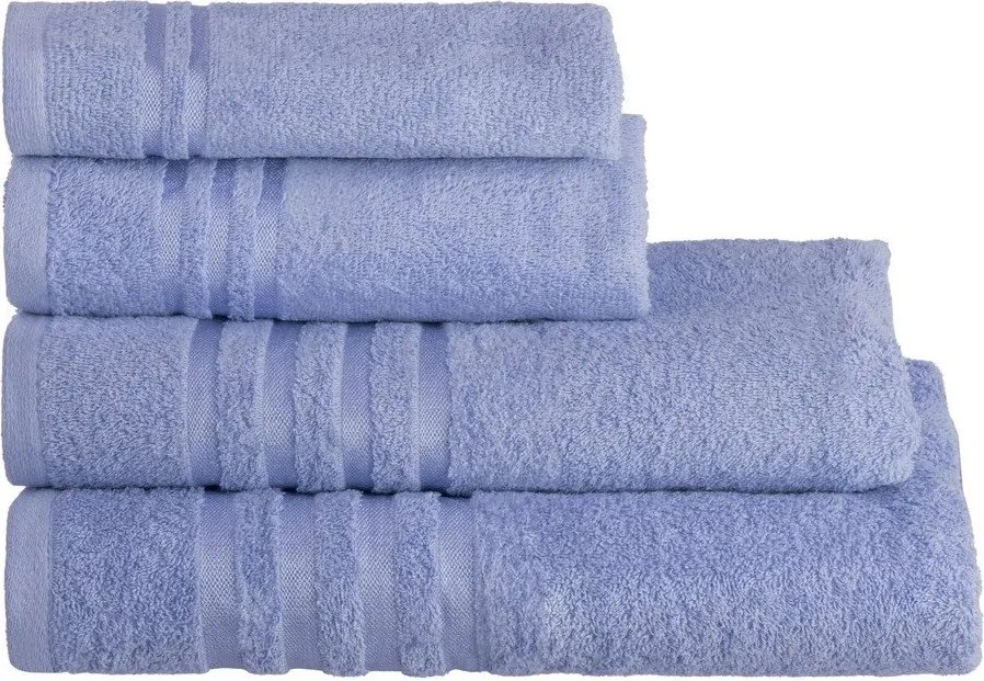 Asciugamano tipo terry blu in cotone 50x100 cm Simple – Casa Selección