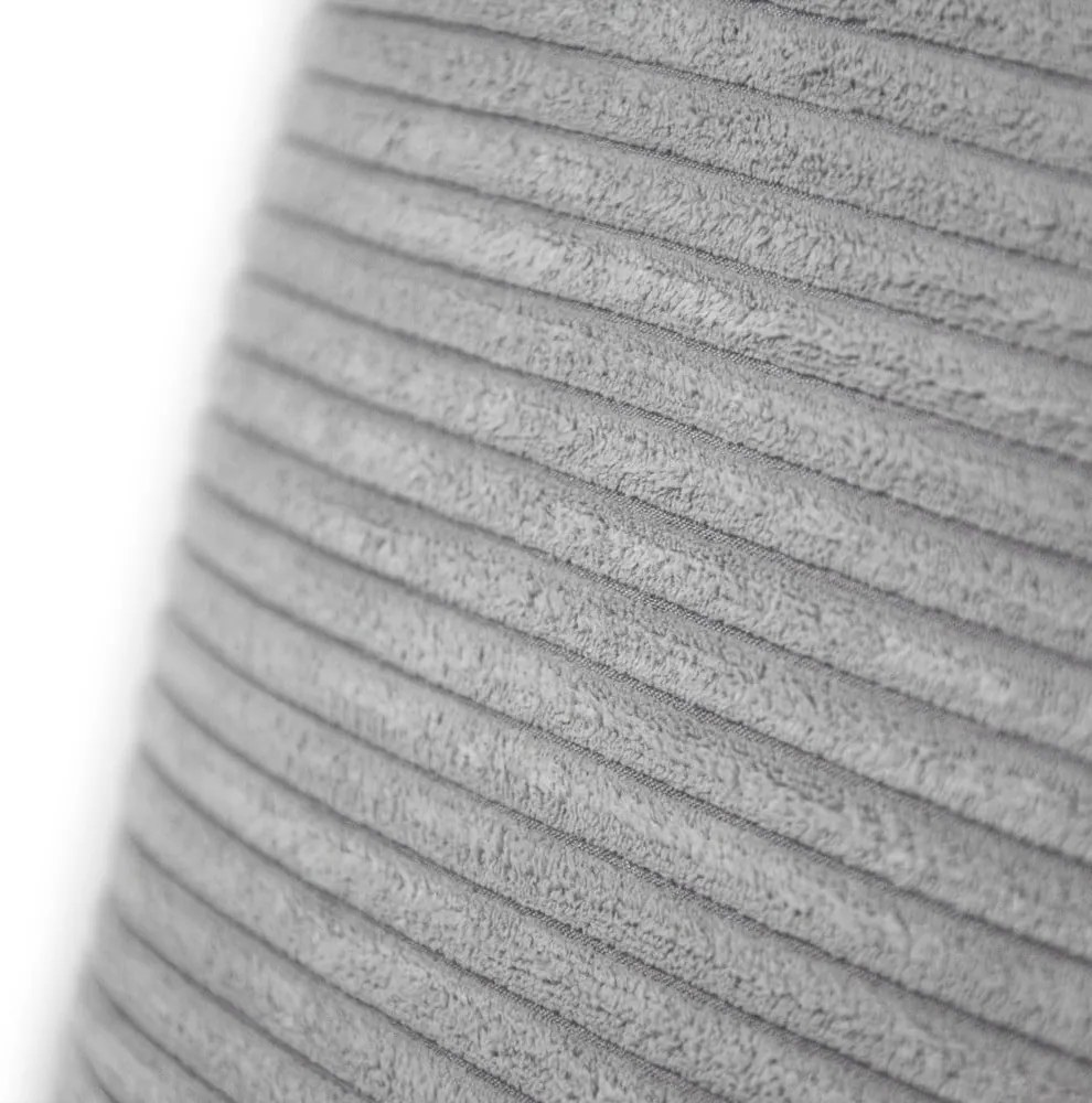 Pouf a sacco per bambini nero con rivestimento in velluto a coste Om 85 – SLOWDOWN