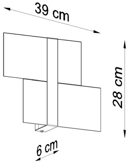 Sollux SL.0187 - Applique MASSIMO 2xG9/40W/230V bianco/cromo