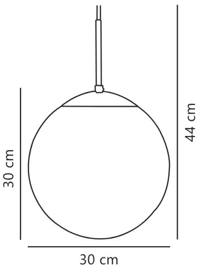 Nordlux - Lampadario a sospensione con filo CAFE 1xE27/25W/230V diametro 30 cm
