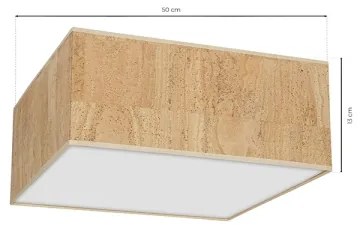 Plafoniera CORK 3xE27/60W/230V