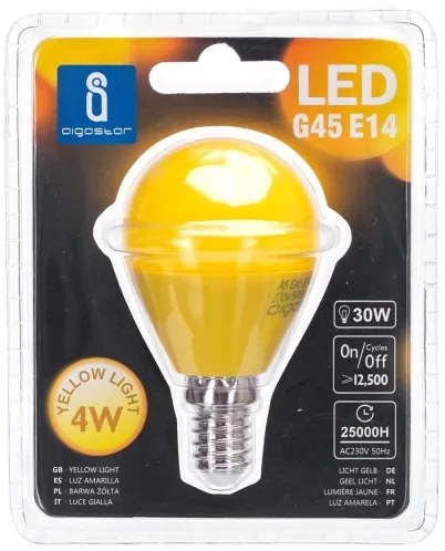 Lampadina LED G45 E14/4W/230V giallo - Aigostar