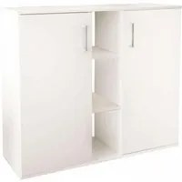 Mobile Ingresso Moderno in Truciolare cm 102x35x87 - ZANDER Colore: Bianco