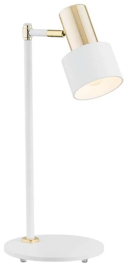 Argon 4256 - Lampada da tavolo DORIA 1xE27/15W/230V bianca/ottone