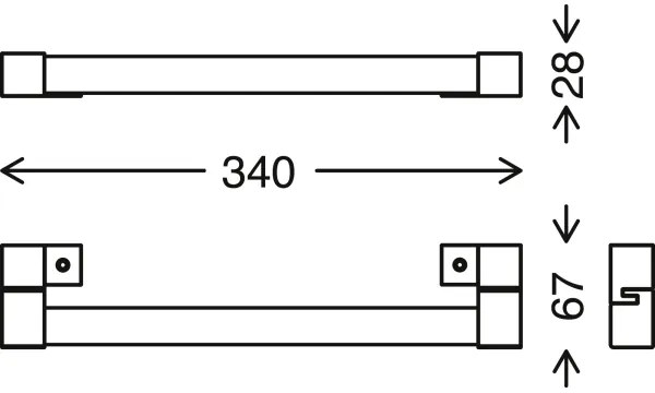 Briloner 2107-015 - LED illuminazione bagno specchio SPLASH LED/8W/230V IP44