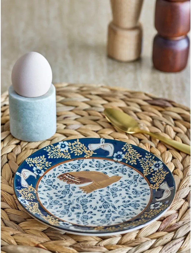 Piatto da dolce blu in gres ø 16 cm Hezha – Bloomingville