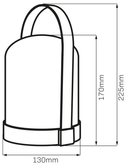 Lampada da tavolo decorativa LED RGBW MINORKA LED/0,3 W/4,5 V 3xAA